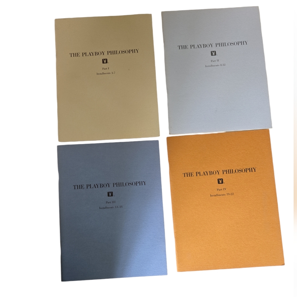 THE PLAYBOY PHILOSOPHY  Volumes 1-4
